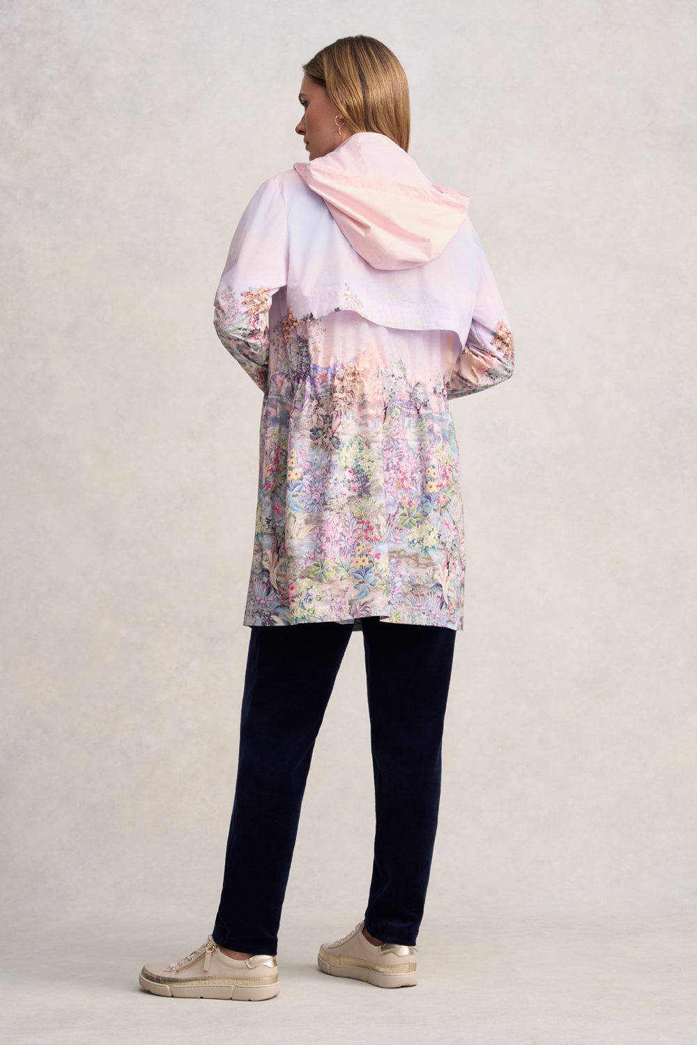 Packable Spray Jacket - Scenic Sunset Print