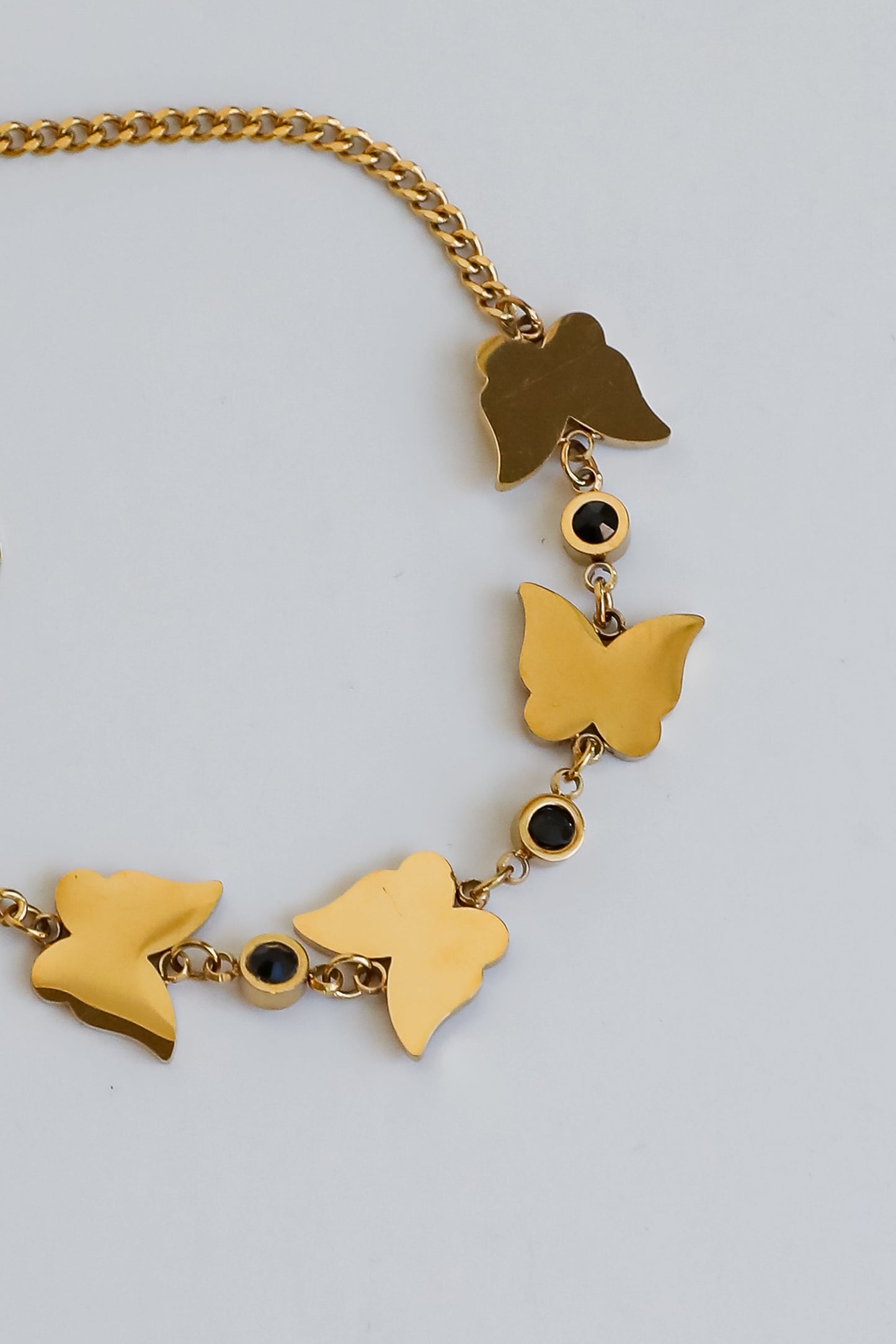 Kaia Gold Butterfly Charm Bracelet