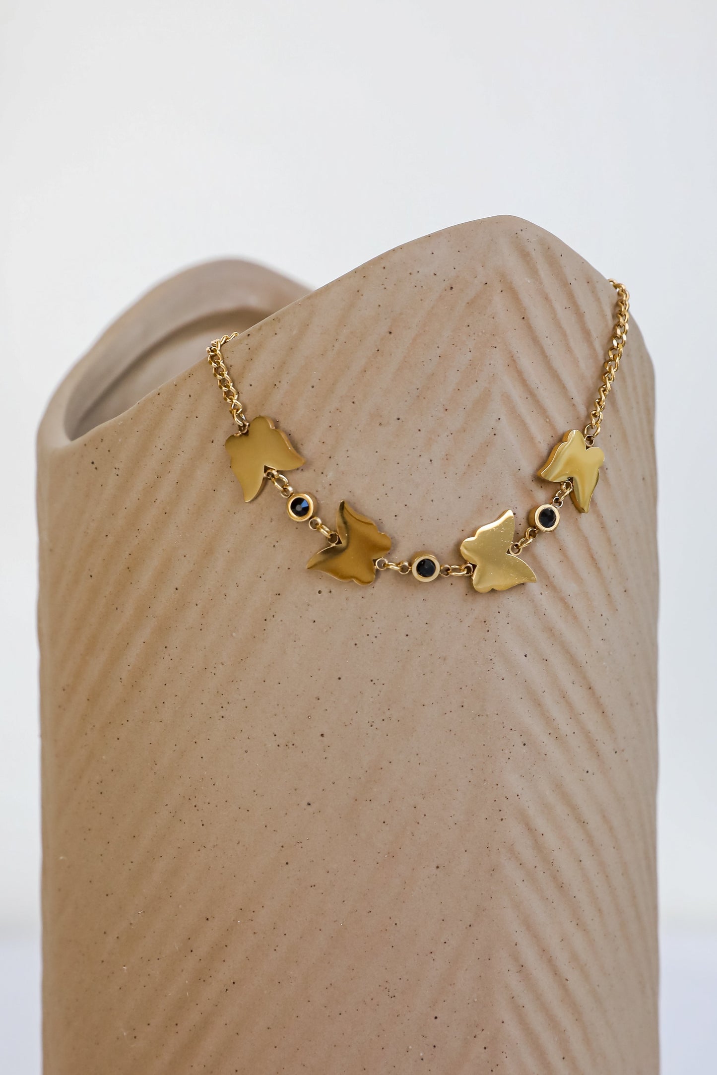 Kaia Gold Butterfly Charm Bracelet