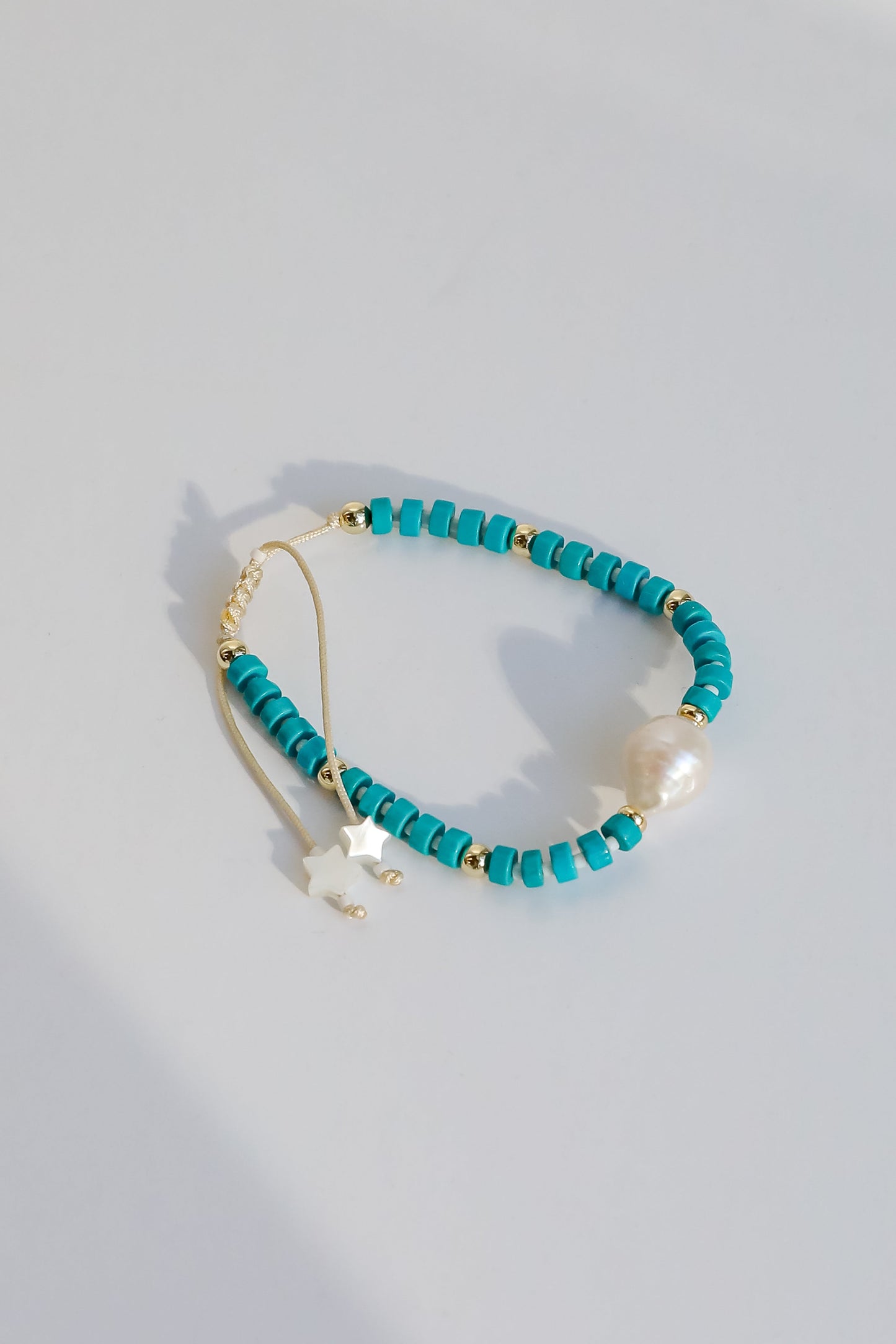 Juliette Teal Beaded Bracelet