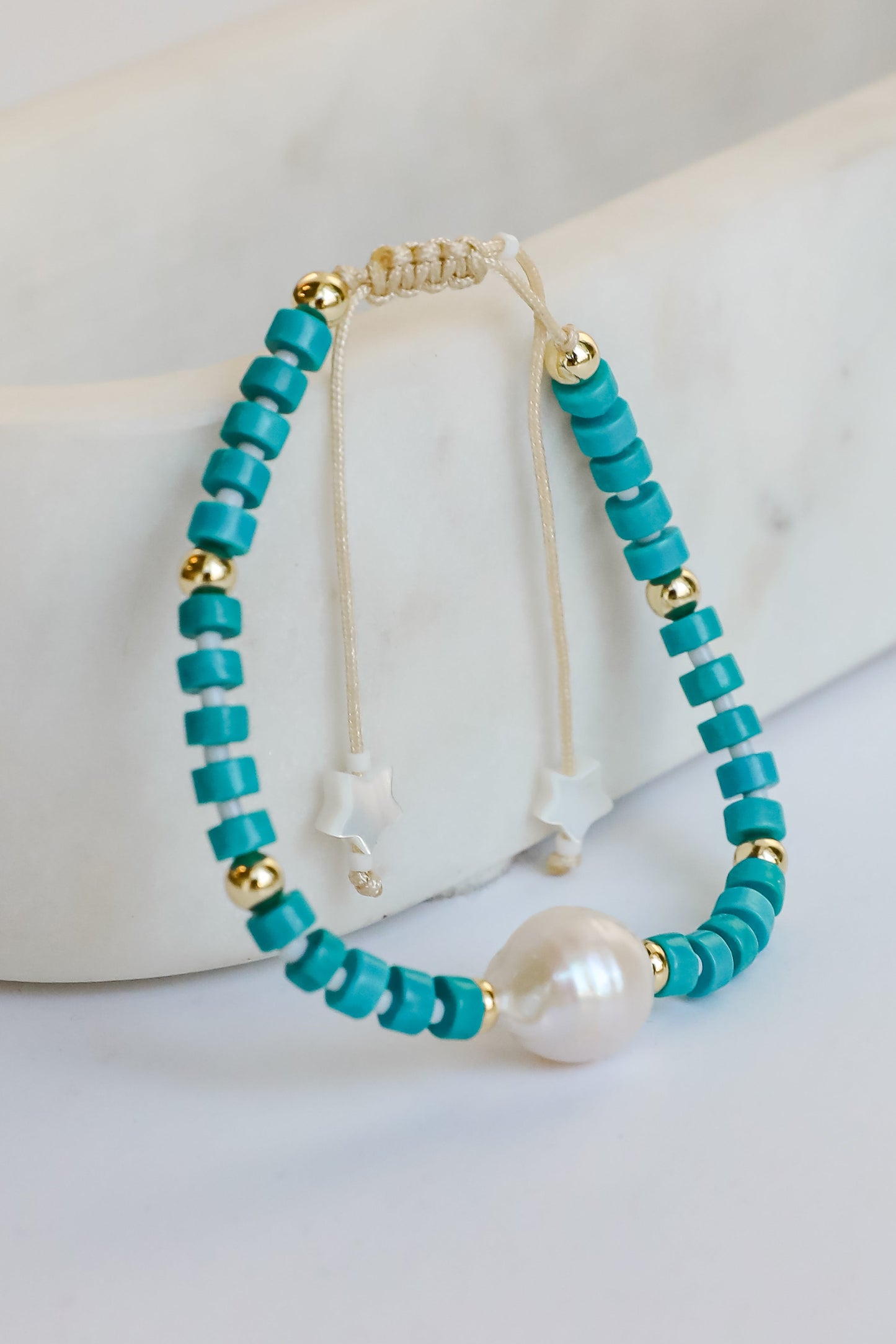 Juliette Teal Beaded Bracelet