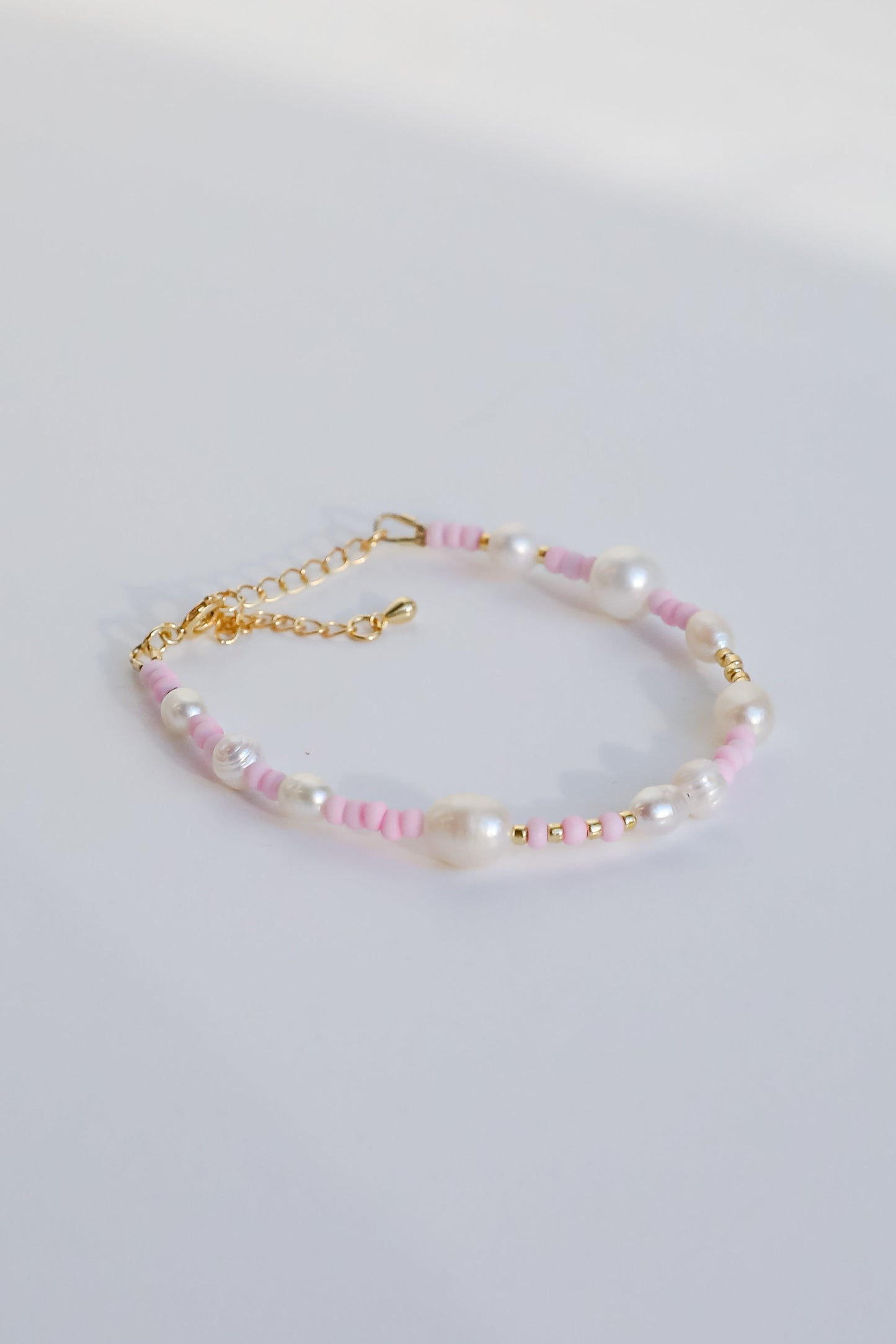 Kayla White Beaded Bracelet