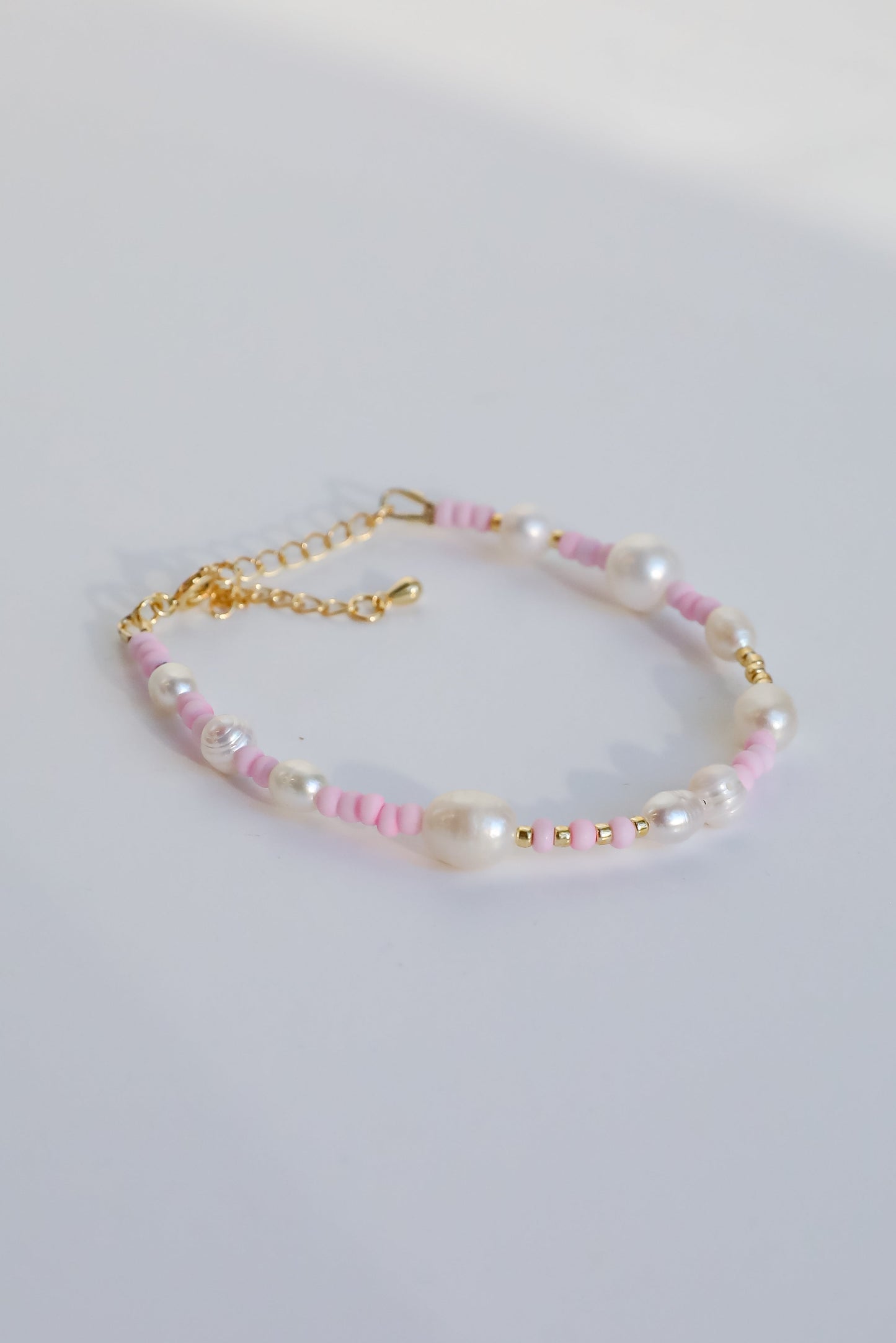 Kayla White Beaded Bracelet