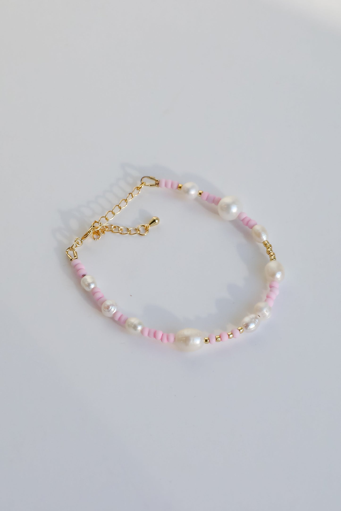 Kayla White Beaded Bracelet
