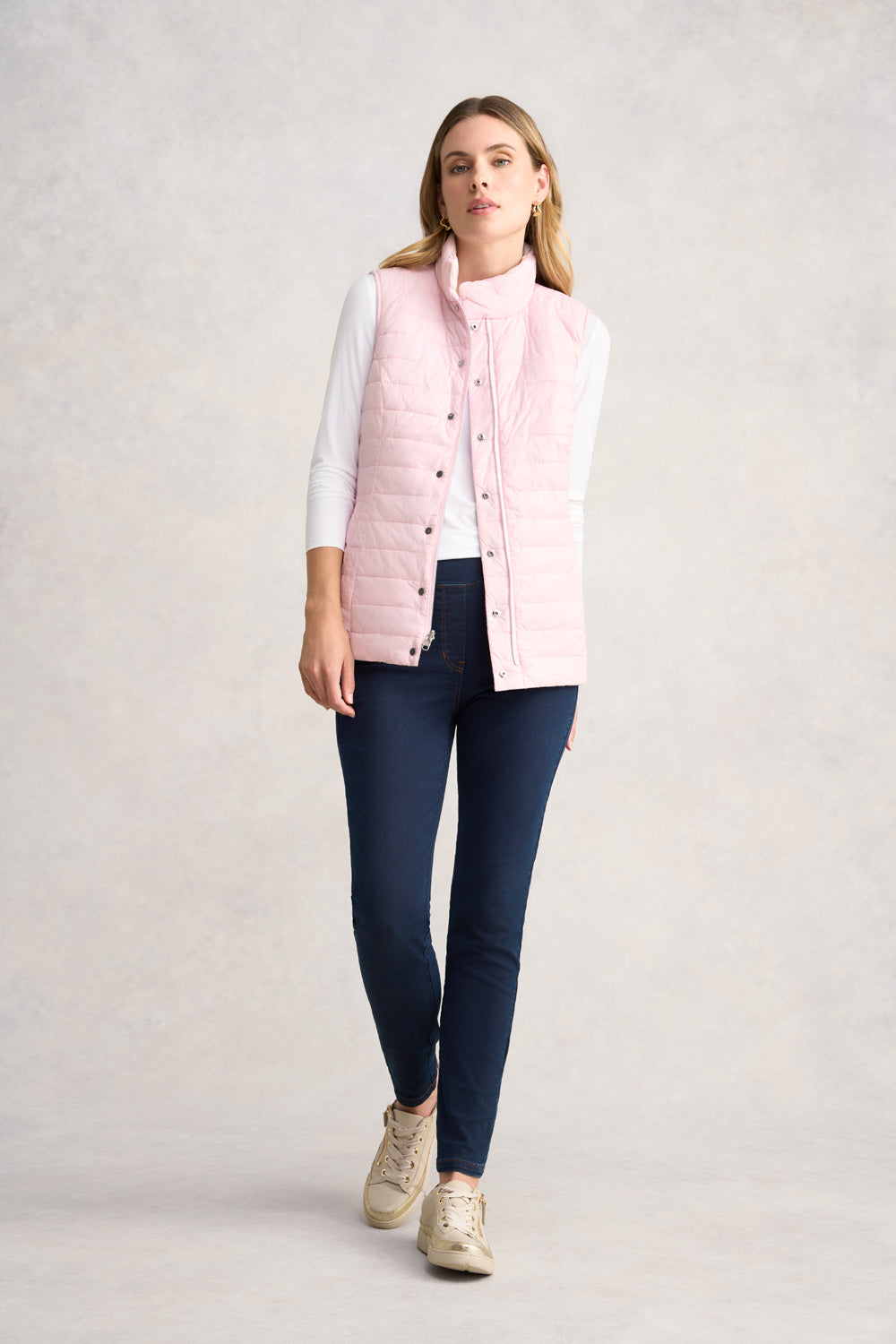 Quilted Reversible Puffer Vest - Scenic Sunset Print
