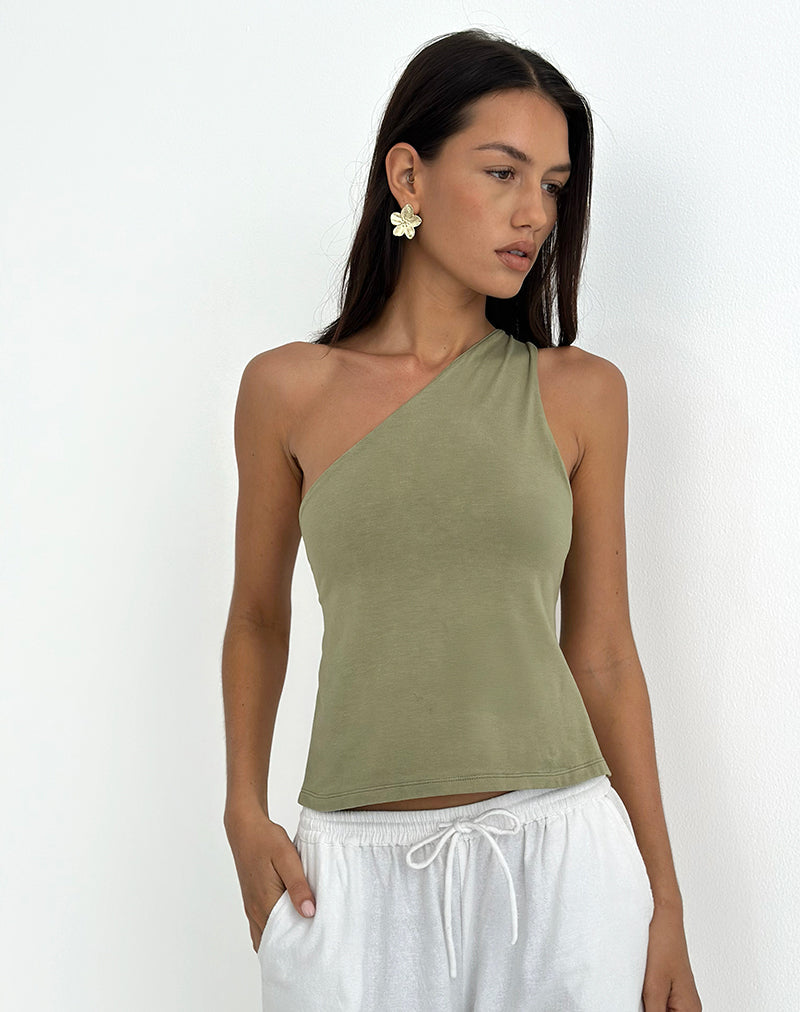 Klazari Top in Jersey Sage Green