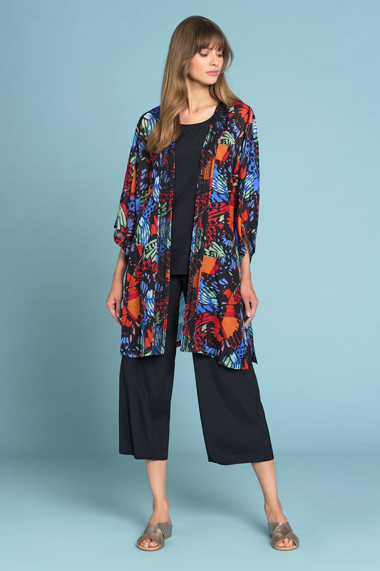 Olivia Newton-John Silk Kimono - Rainbow Butterfly