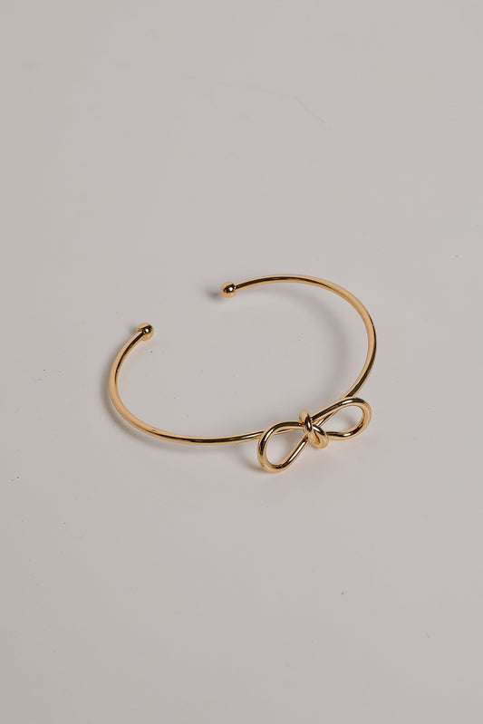 Kinsley Gold Bow Cuff Bracelet