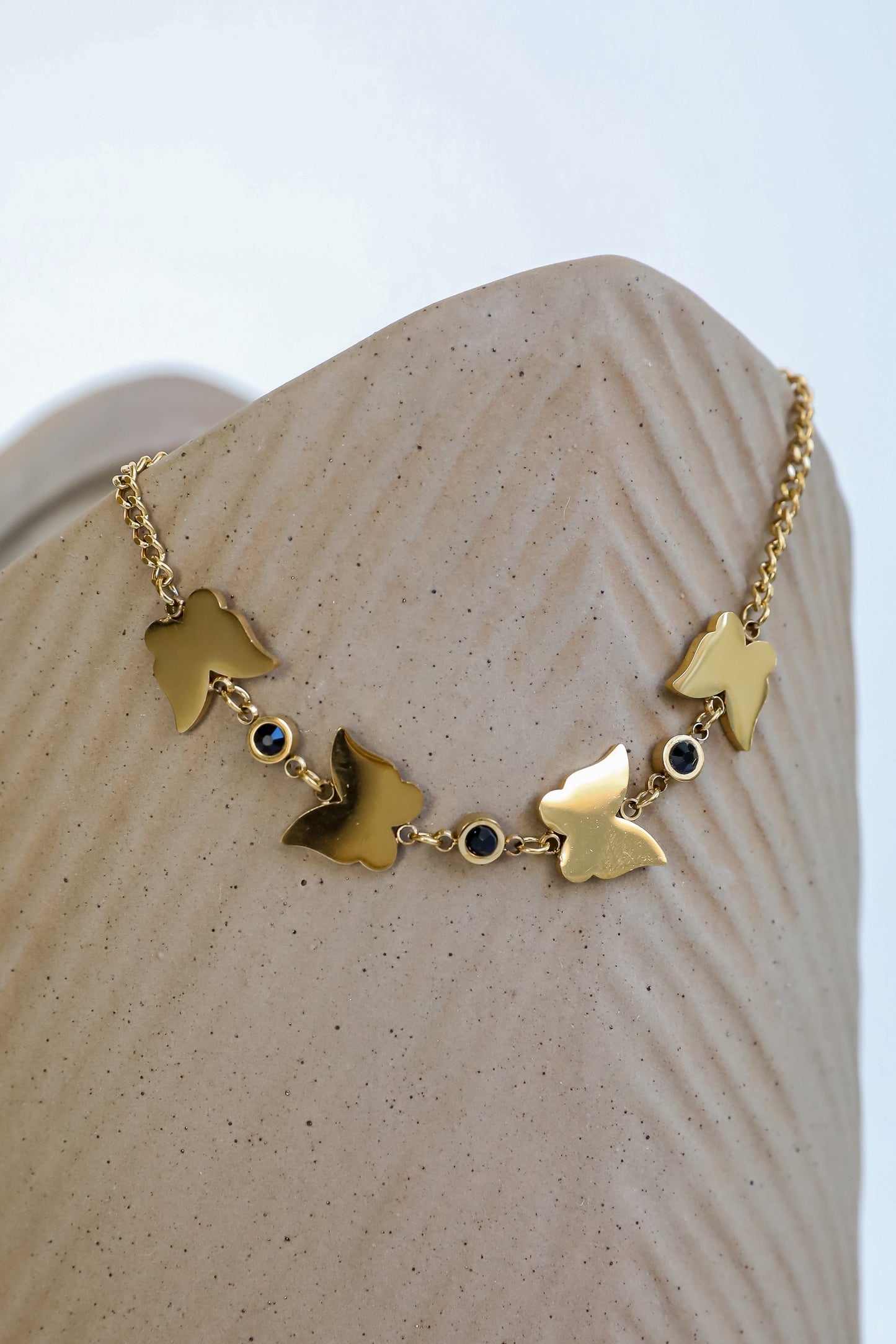 Kaia Gold Butterfly Charm Bracelet